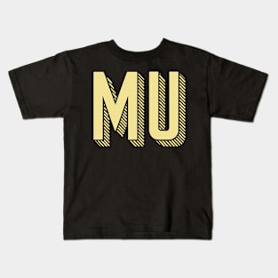 Yellow Mu Sunshine Letter Kids T-Shirt